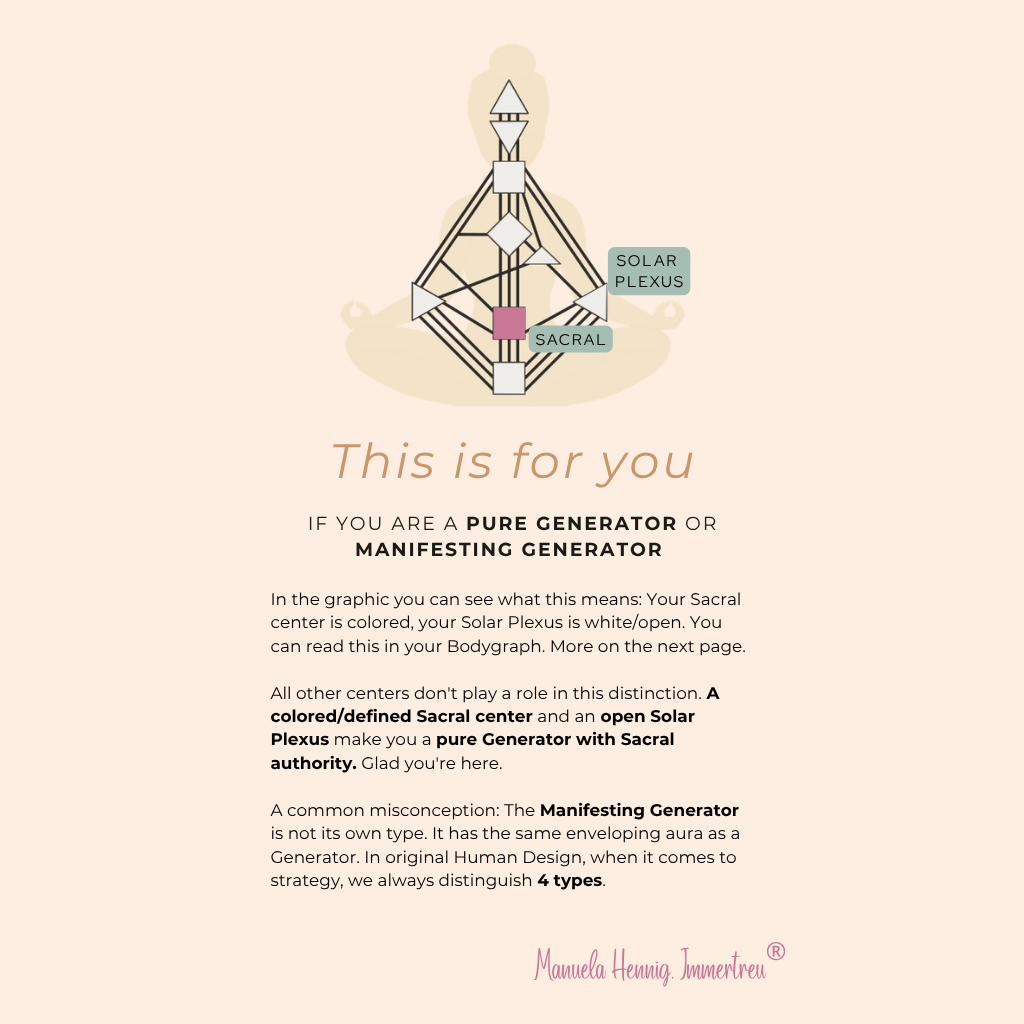 english Human Design Guide: How to make decisions YOUR GUT RESPONSE for Generators and MGs