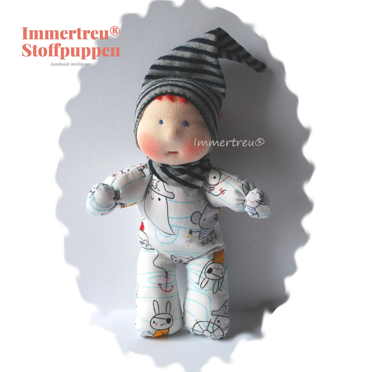 Stoffpuppe nach Wunsch von Immertreu, Erstlingspüppchen, Meine erste Puppe. Wunschbestellung, auch mit Namen.