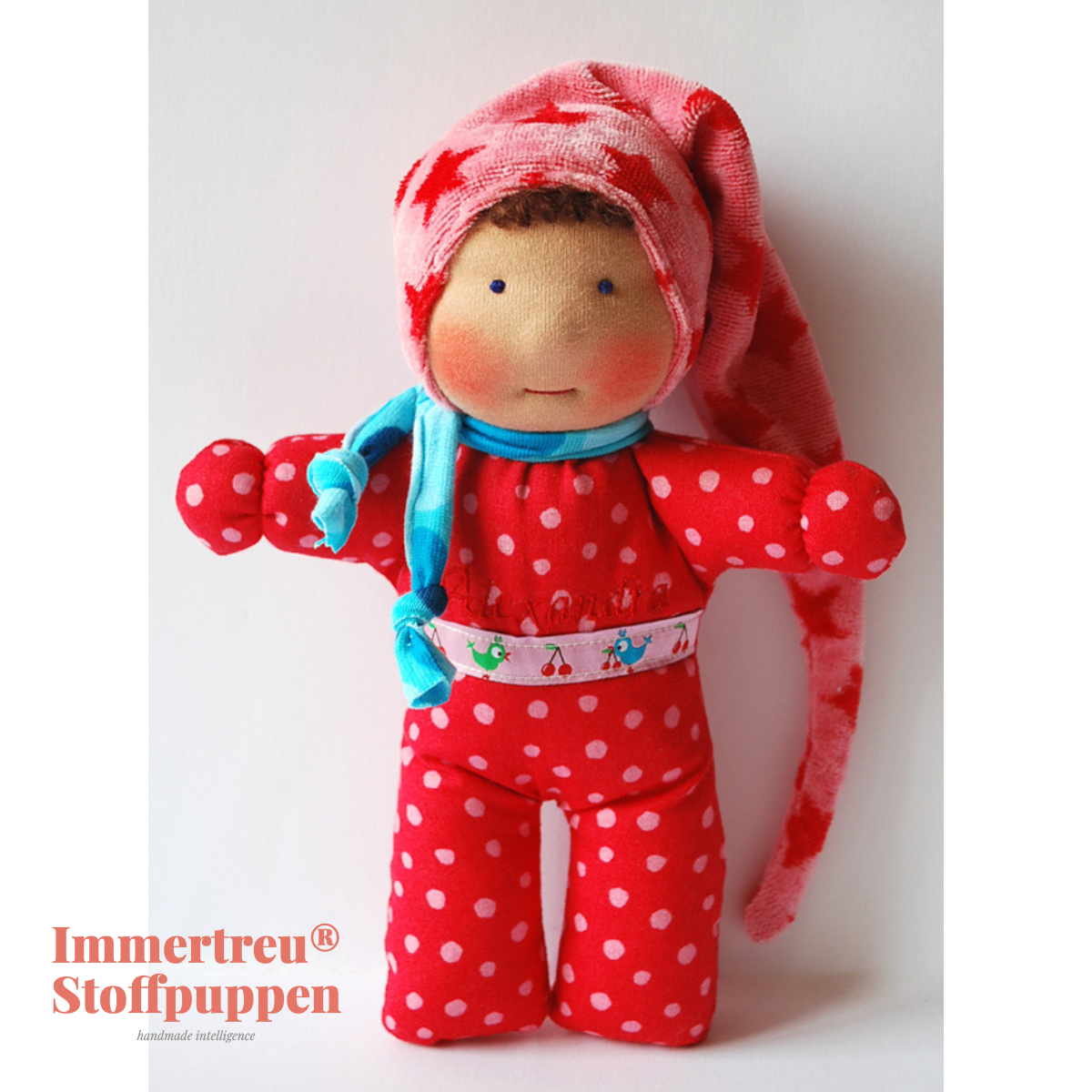 Stoffpuppe nach Wunsch von Immertreu, Erstlingspüppchen, Meine erste Puppe. Wunschbestellung, auch mit Namen.