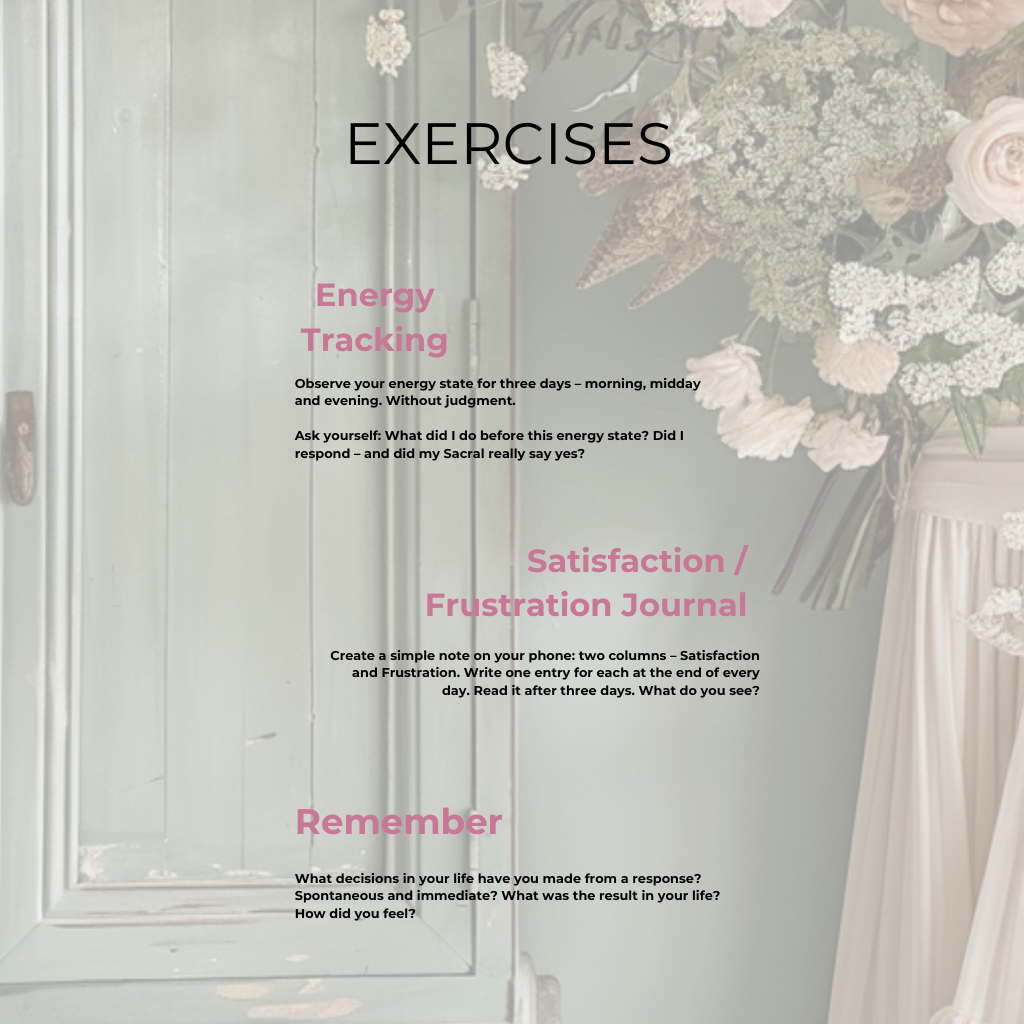 english Human Design Guide: How to make decisions YOUR GUT RESPONSE for Generators and MGs