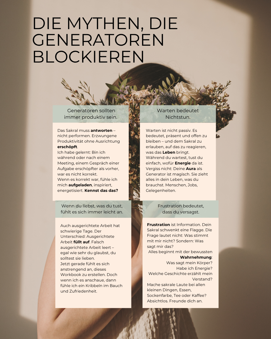 Human Design Guide Entscheidungen treffen DEINE BAUCHSTIMME für Generatoren und MGs