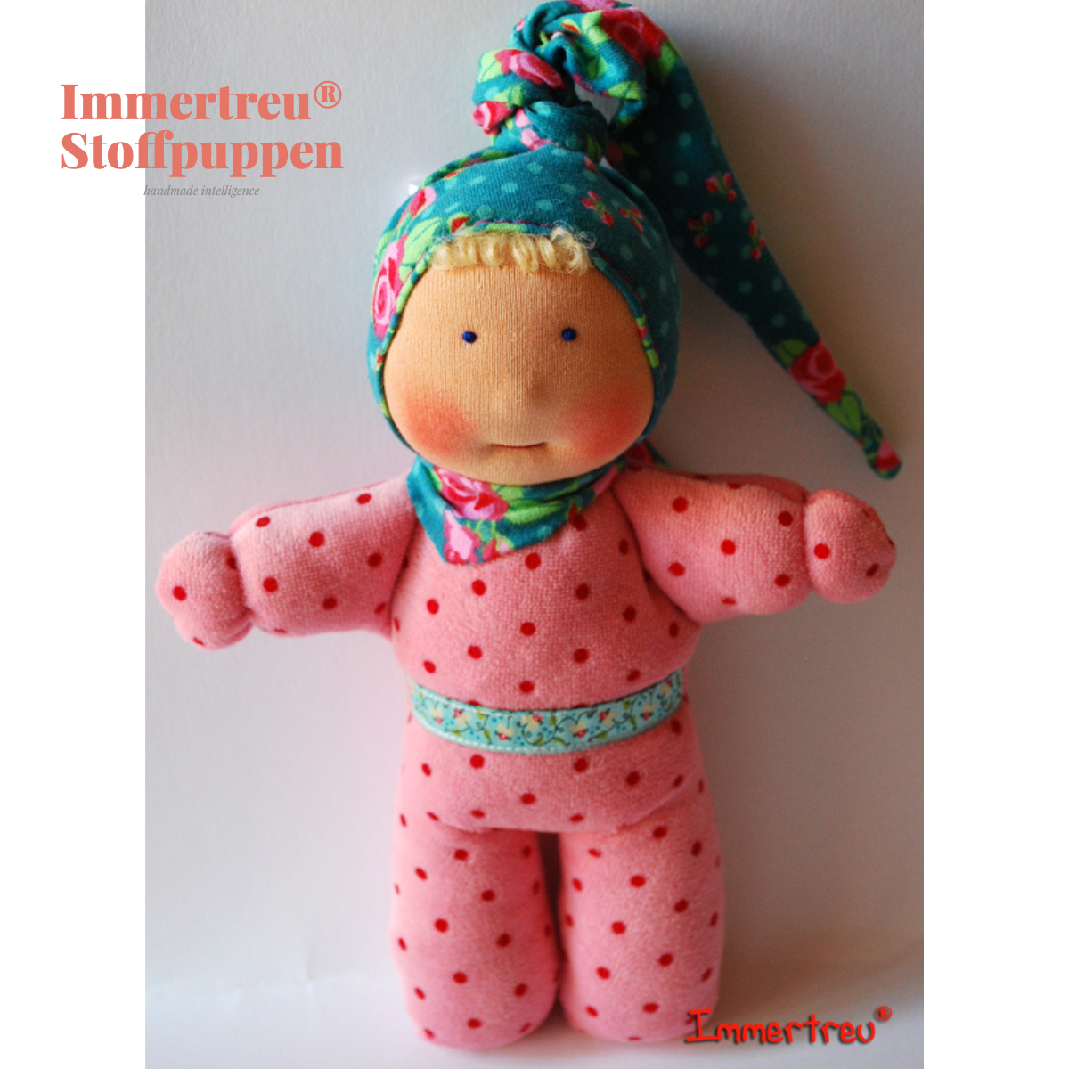 Stoffpuppe nach Wunsch von Immertreu, Erstlingspüppchen, Meine erste Puppe. Wunschbestellung, auch mit Namen.