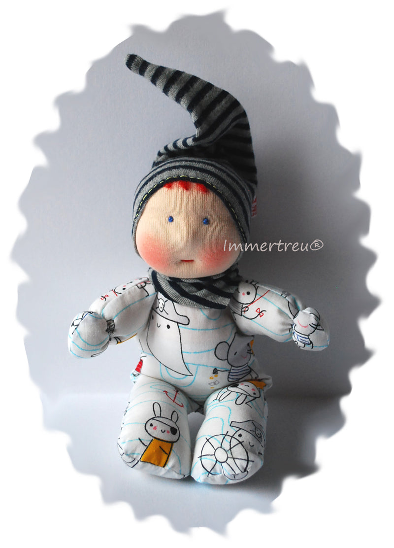 Stoffpuppe nach Wunsch von Immertreu, Erstlingspüppchen, Meine erste Puppe. Wunschbestellung, auch mit Namen.
