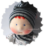 Stoffpuppe nach Wunsch von Immertreu, Erstlingspüppchen, Meine erste Puppe. Wunschbestellung, auch mit Namen.