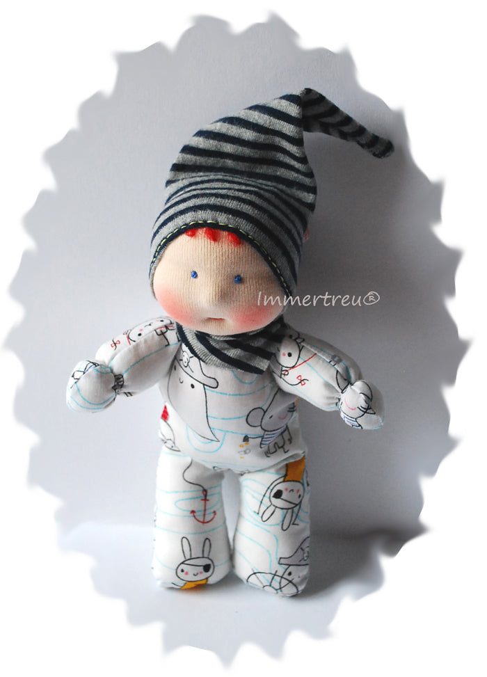 Stoffpuppe nach Wunsch von Immertreu, Erstlingspüppchen, Meine erste Puppe. Wunschbestellung, auch mit Namen.