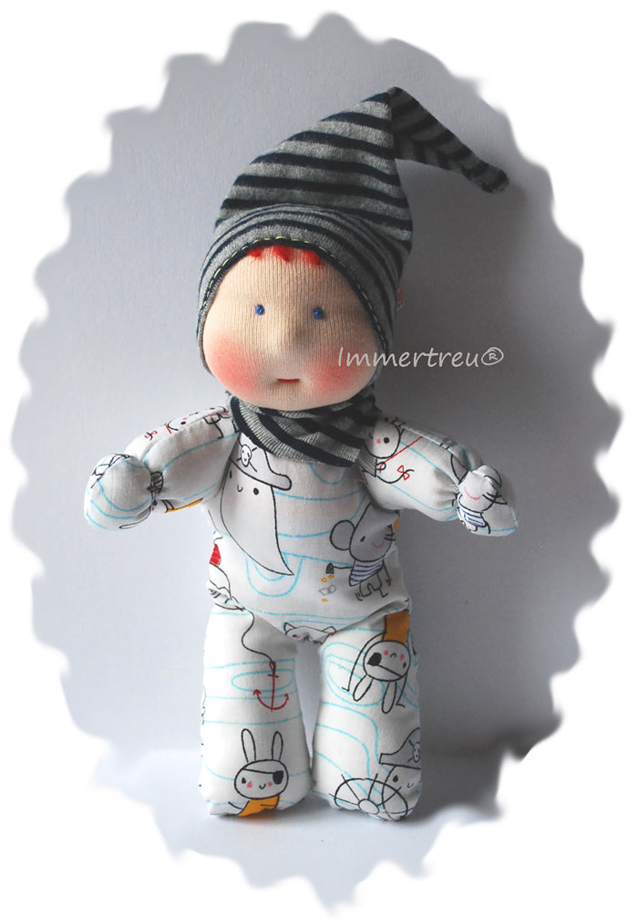 Stoffpuppe nach Wunsch von Immertreu, Erstlingspüppchen, Meine erste Puppe. Wunschbestellung, auch mit Namen.