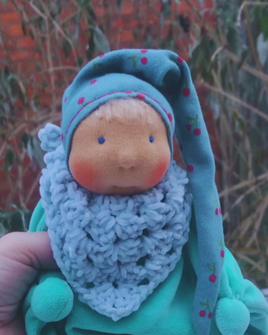 Schmusetuch mit Stickerei "Leon", Schmusi von Immertreu, sofort lieferbar