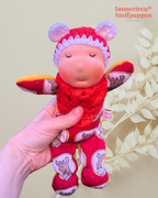 Stoffpuppe handgemacht - Waldorfart Puppe aus Stoff - Geschenk zur Geburt - Schlafpüppchen