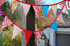 Wimpelkette 19 Wimpel Deko Garten Kinderzimmer 3,10m bunt
